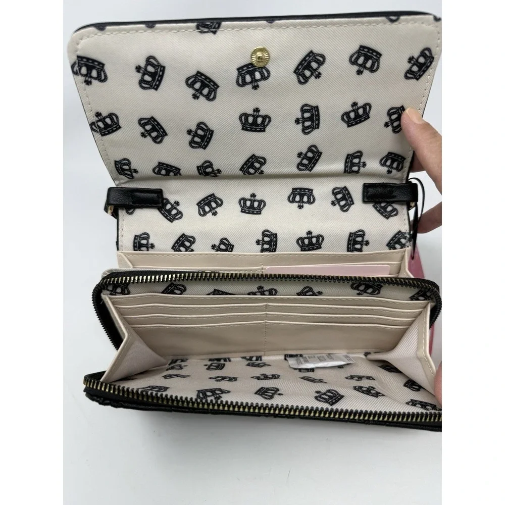 Juicy Couture Black Crossbody Bag Wallet NWT